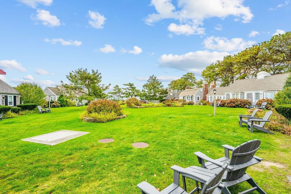 Sitting area on the lawn