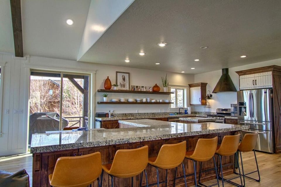 Fully stocked kitchen