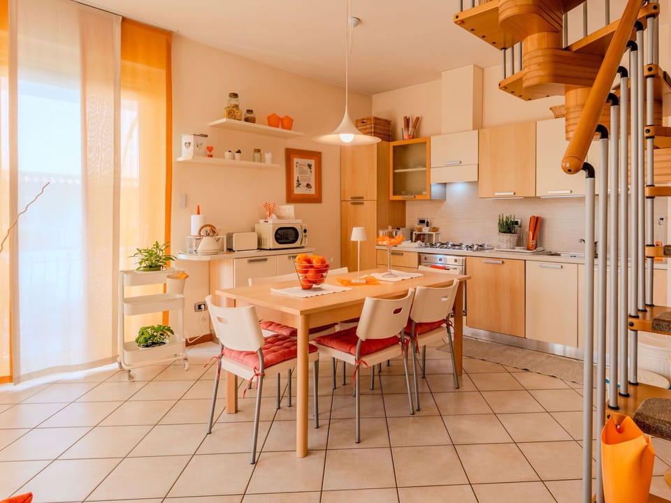 Furniture, Interior Design, Flooring, Wood, Kitchen, Chair, Floor, Ceiling, Room, Table