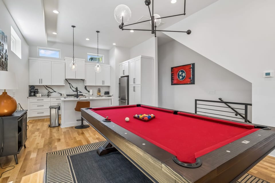 Game Area: Relax, play, and make memories in this fun billiards area.