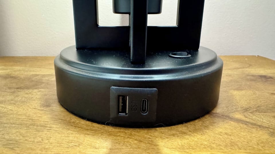 Bedroom lamps feature USB ports for charging you devices conveniently.