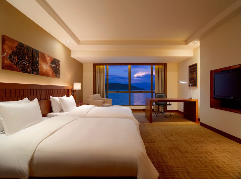 In-room safe, desk, iron/ironing board, free cribs/infant beds