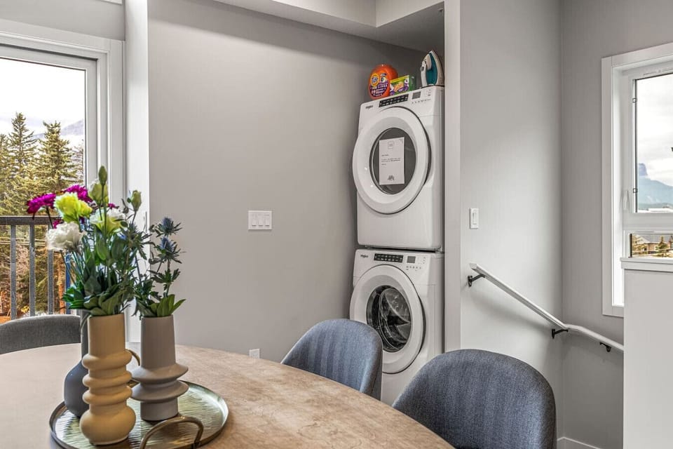 In-suite washer and dryer for laundry work