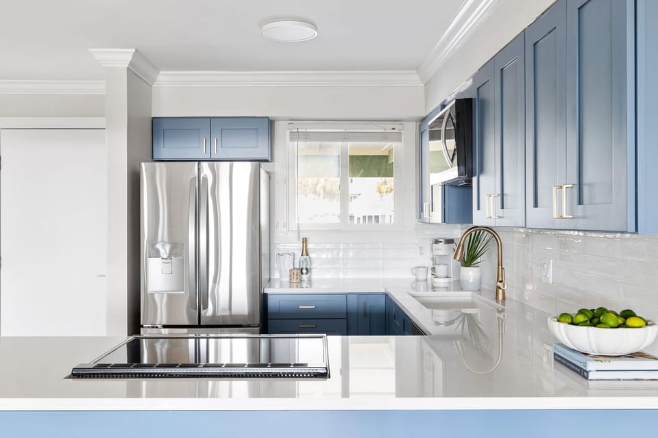 Take advantage of this full-size refrigerator to store your leftovers