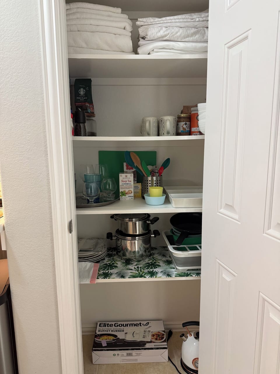Kitchen supplies provided for your stay.