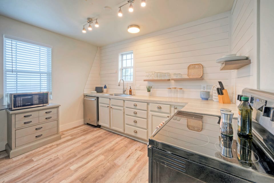 Spacious kitchen.
