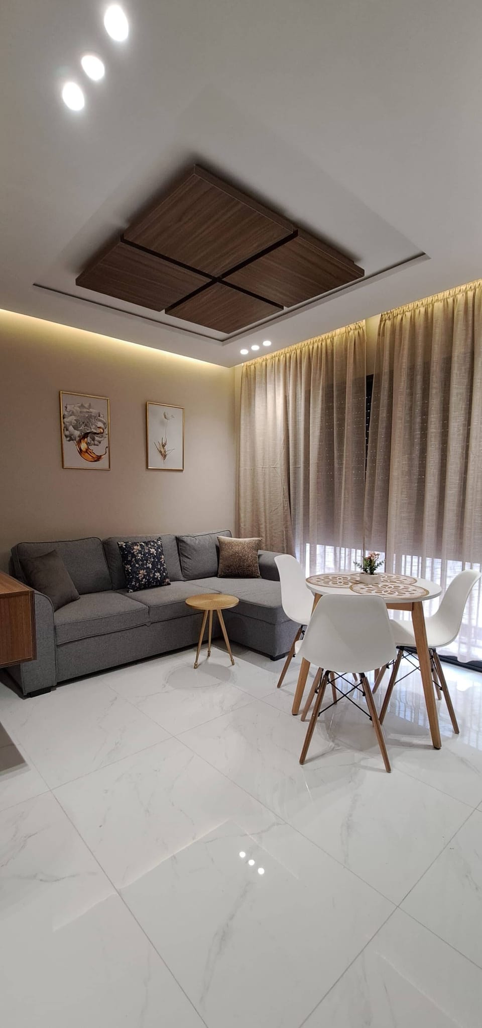 Comfort Apartment, 1 Queen Bed with Sofa bed, Air conditioning | Living area | 50-inch Smart TV with satellite channels, Netflix, pay movies