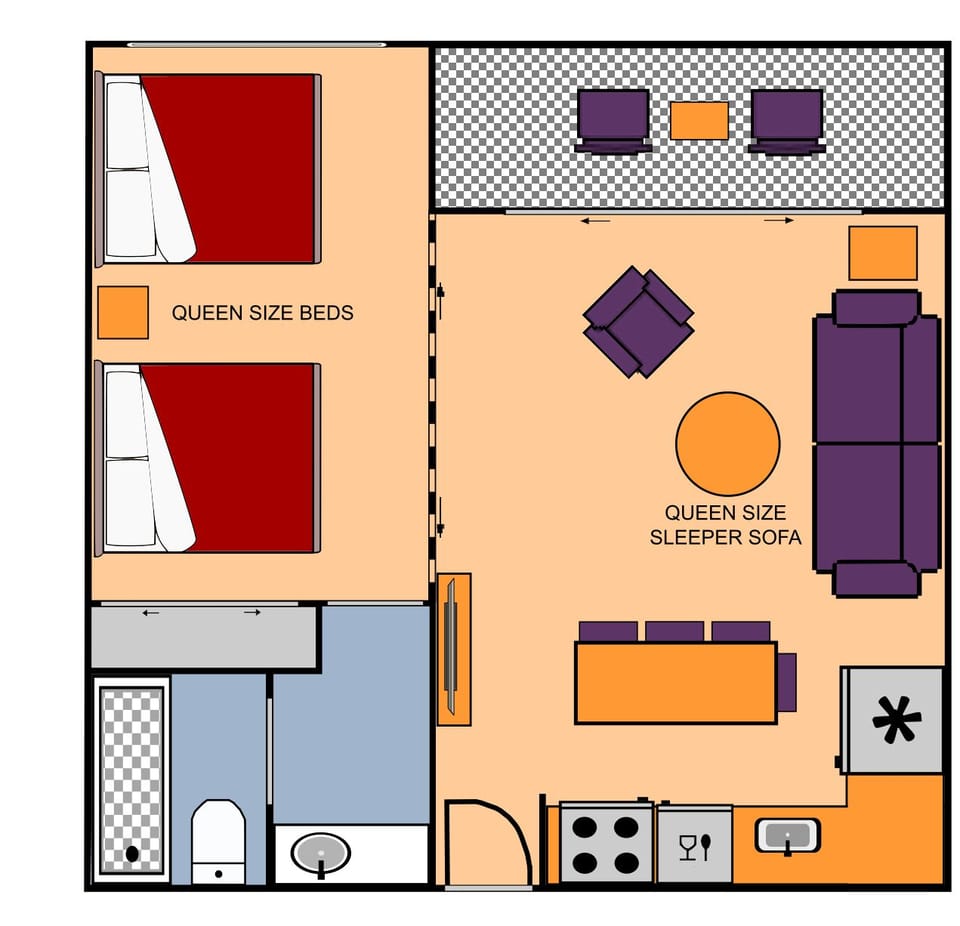 Waikiki Banyan #3508-T1 Floor Plan