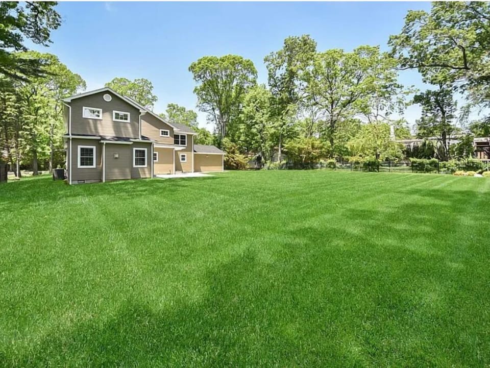 Back yard, a pool has been added; photos to follow