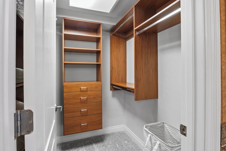 Large walk in closet