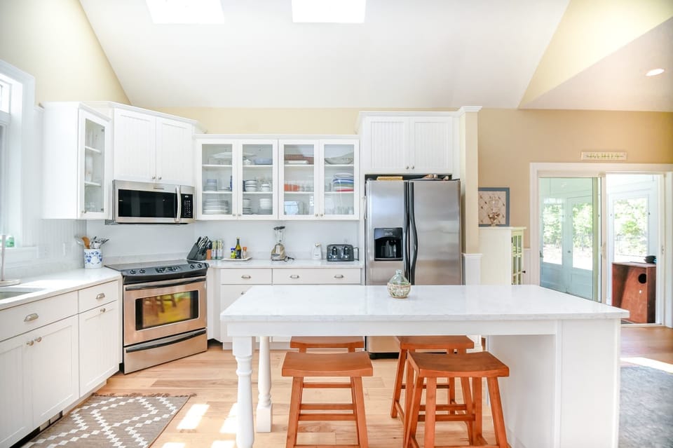 Craft culinary delights in the fully equipped kitchen