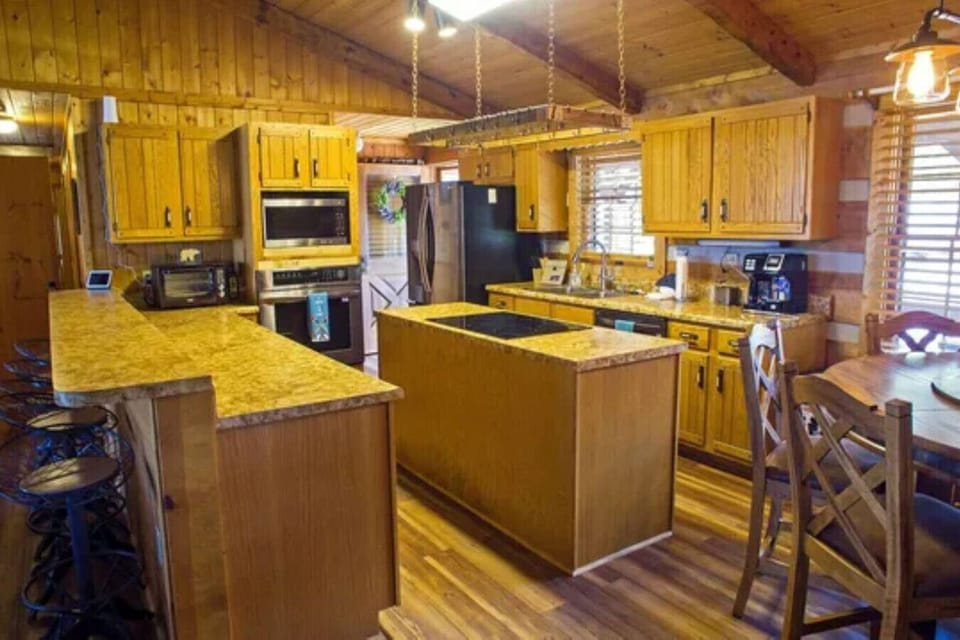 Fully stocked kitchen