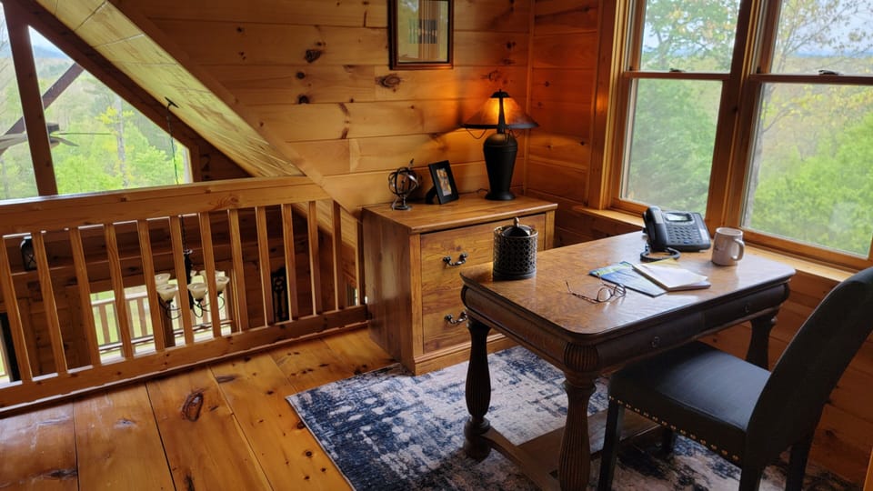 Office area with views. 