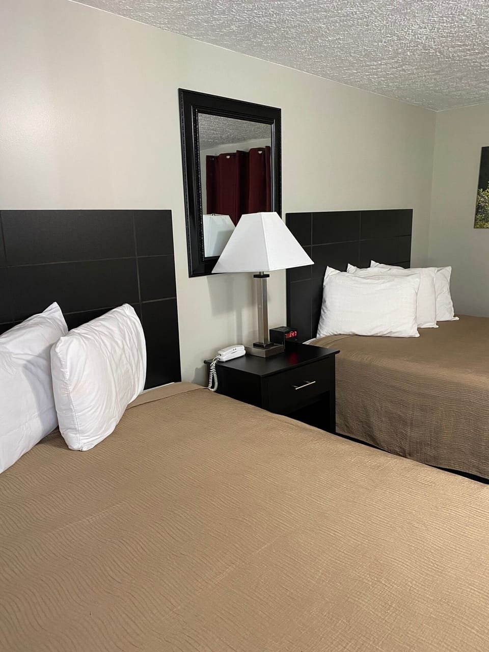 Standard Room, 2 Queen Beds | Desk, iron/ironing board, bed sheets