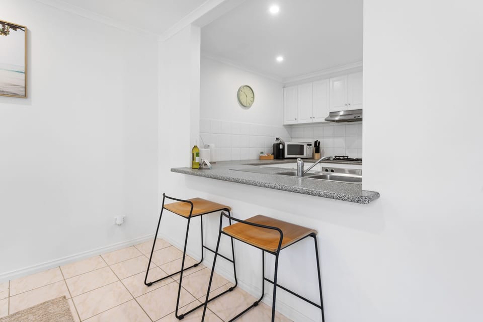 Generous counter space.