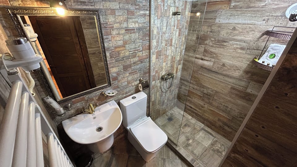 Classic Triple Room | Bathroom | Free toiletries, hair dryer, slippers, towels