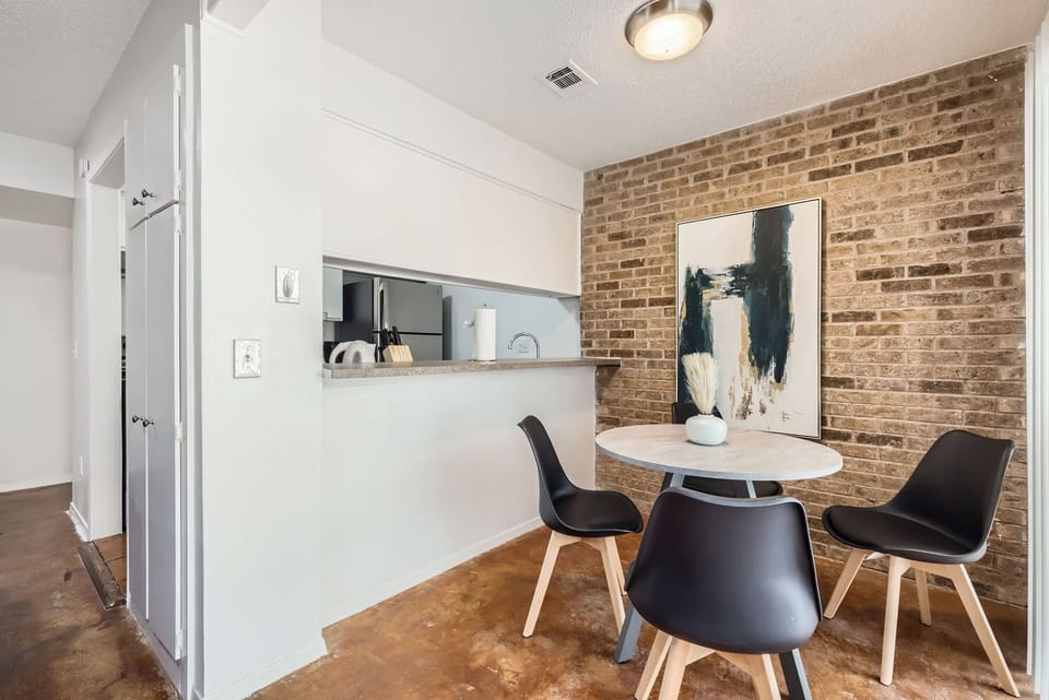 Dining Area with Wine Glass