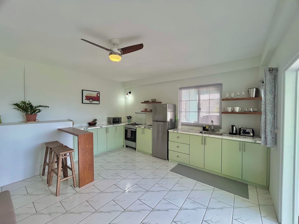 Cook up a storm in your fully equipped kitchen. 
