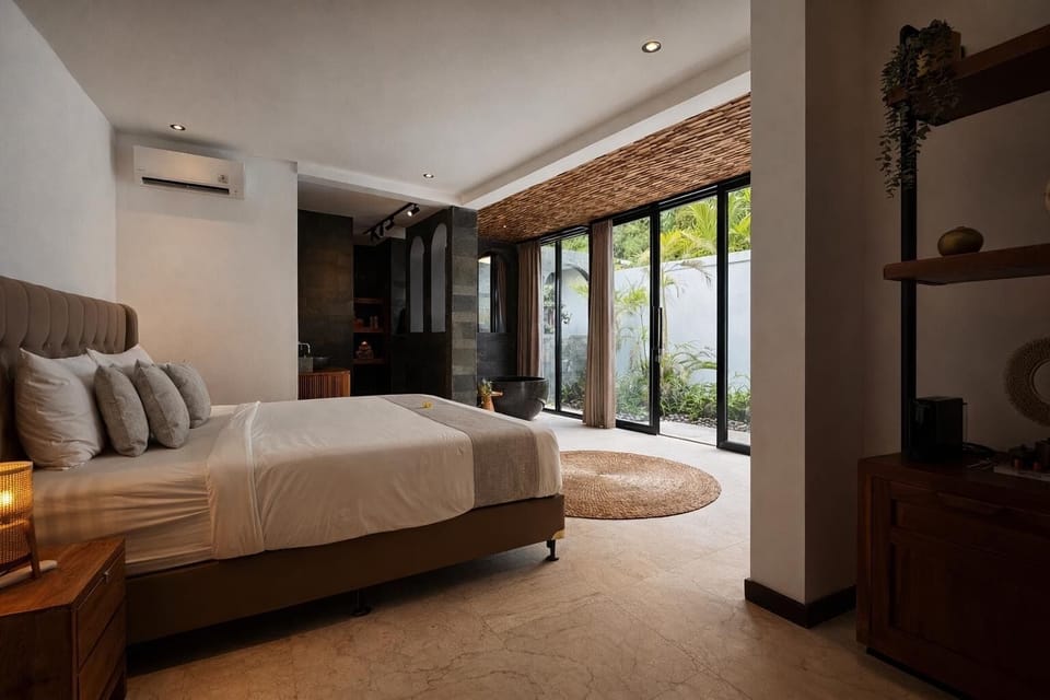 Deluxe Double Room, Garden View | Premium bedding, in-room safe, WiFi (free), bed sheets