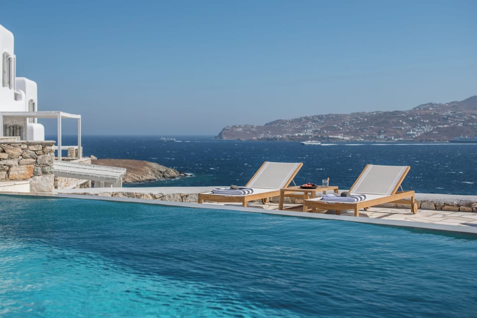 pool area with amazing views