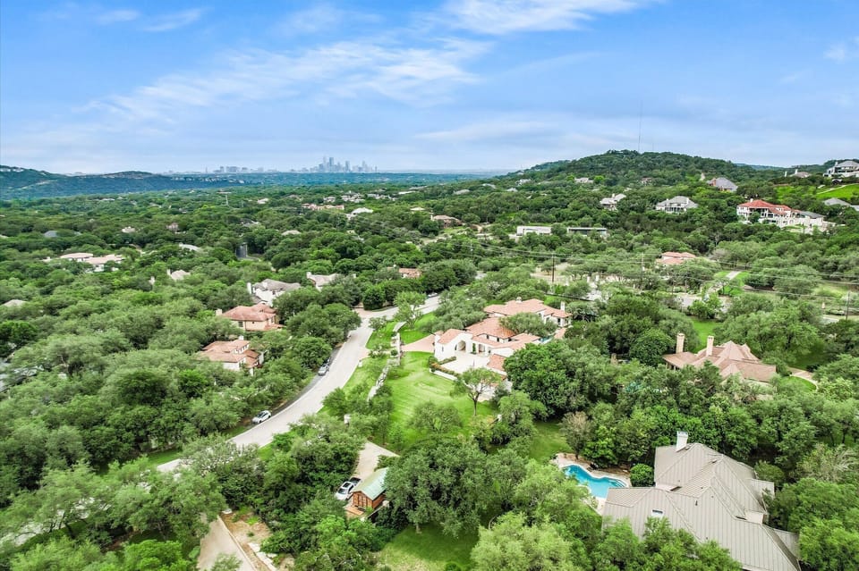 View of House to Lake Austin