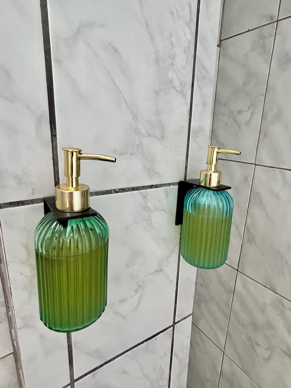 Soap, shampoo, toilet paper