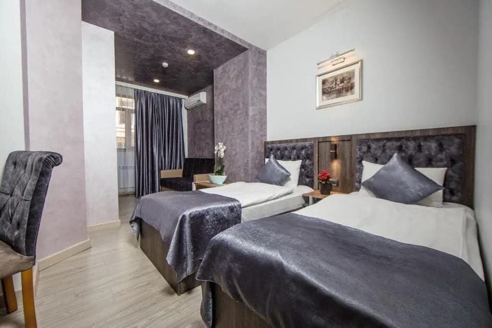 Deluxe Twin Room, City View | Premium bedding, minibar, in-room safe, individually decorated
