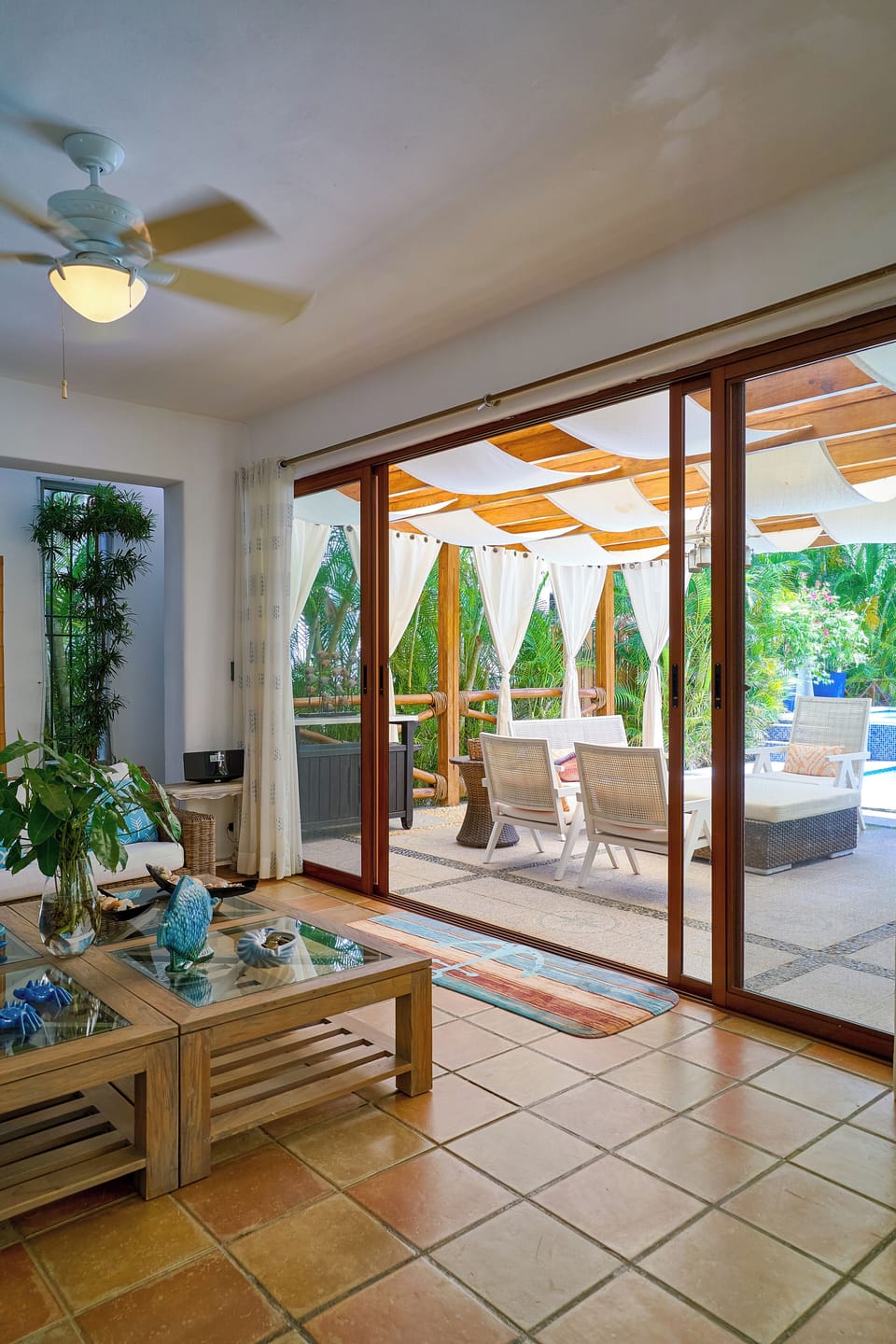 Classic Villa, 4 Bedrooms, Private Pool, Beach View | Terrace/patio
