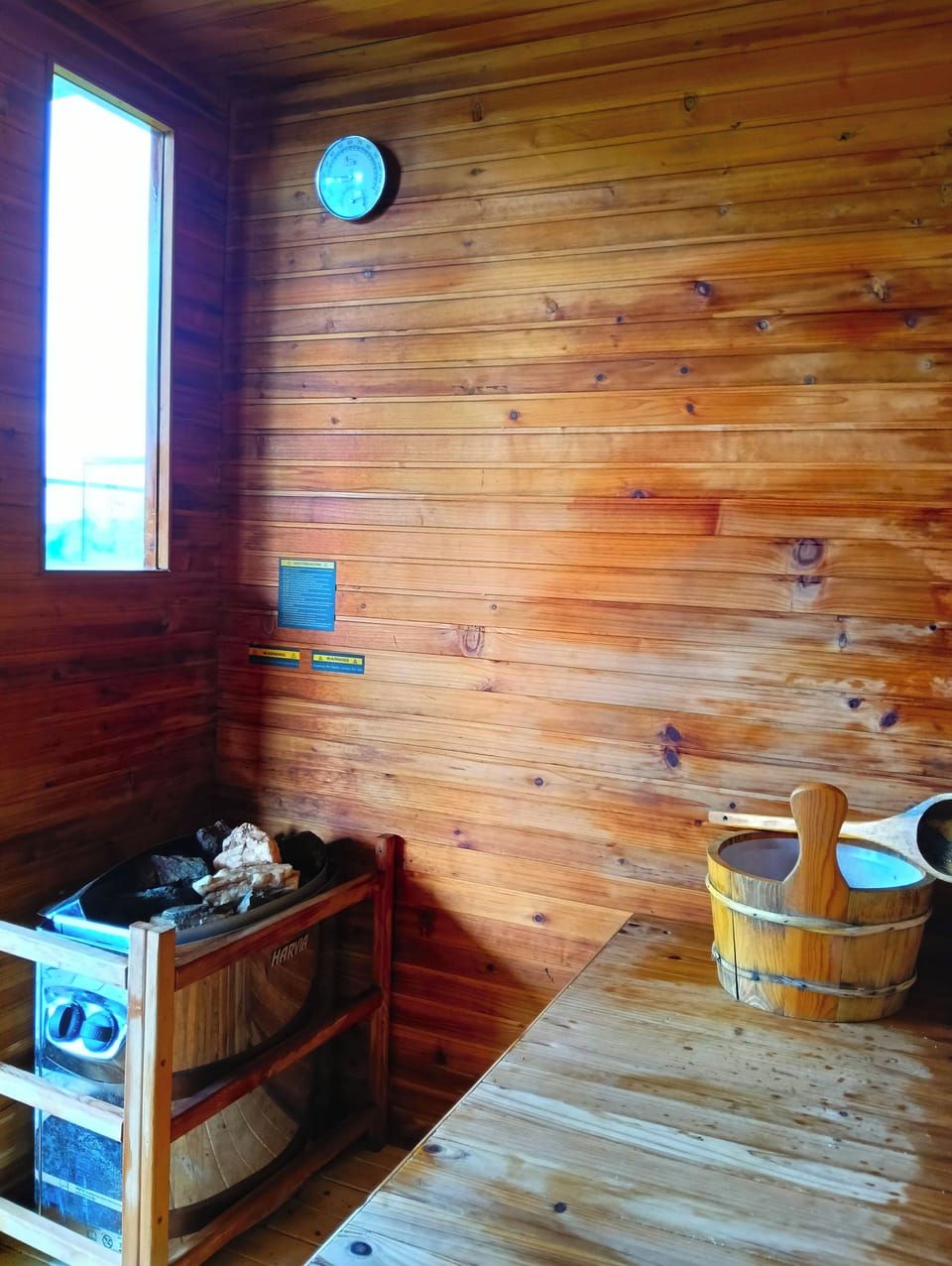 Sauna inside heater