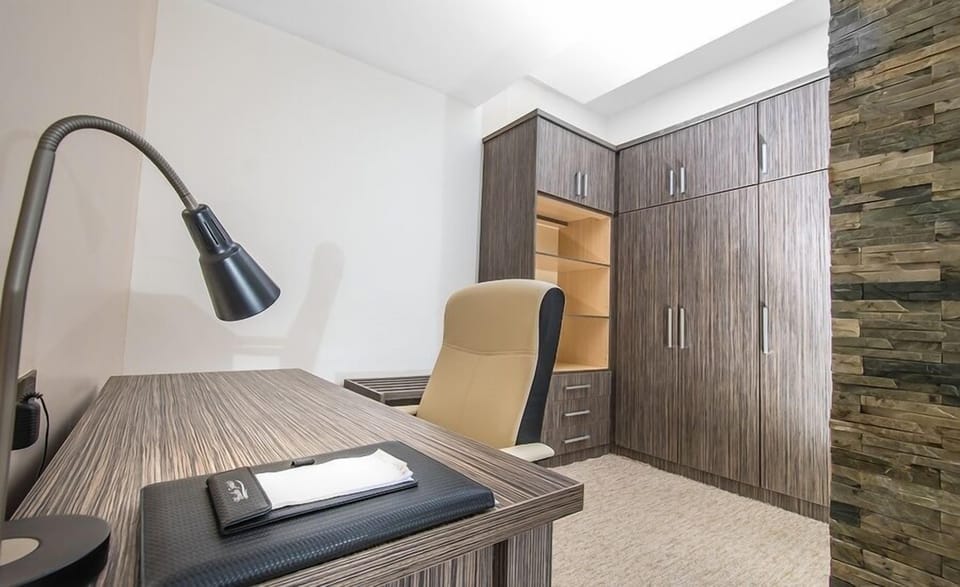 Family Room, Balcony, City View | Desk, laptop workspace, blackout drapes, soundproofing