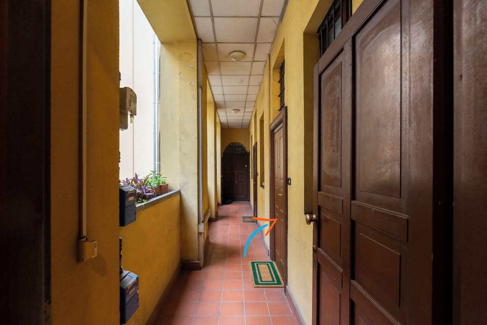 Interior entrance