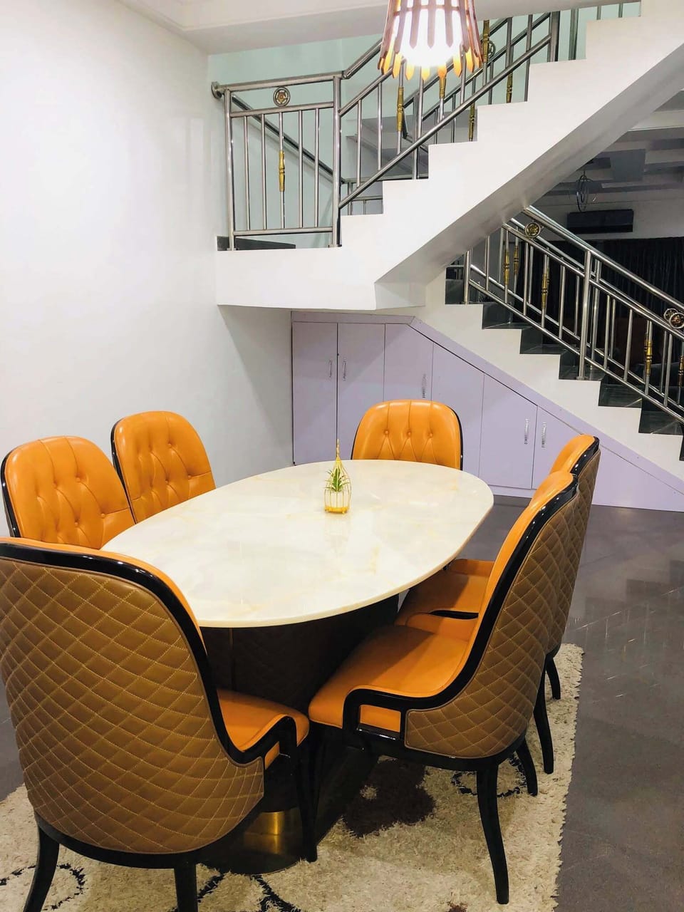 Economy Apartment, Balcony, City View | Dining room