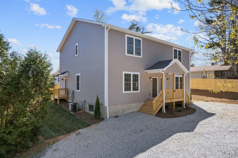 Your spacious, solar-powered newly built home. Ample easy parking. 