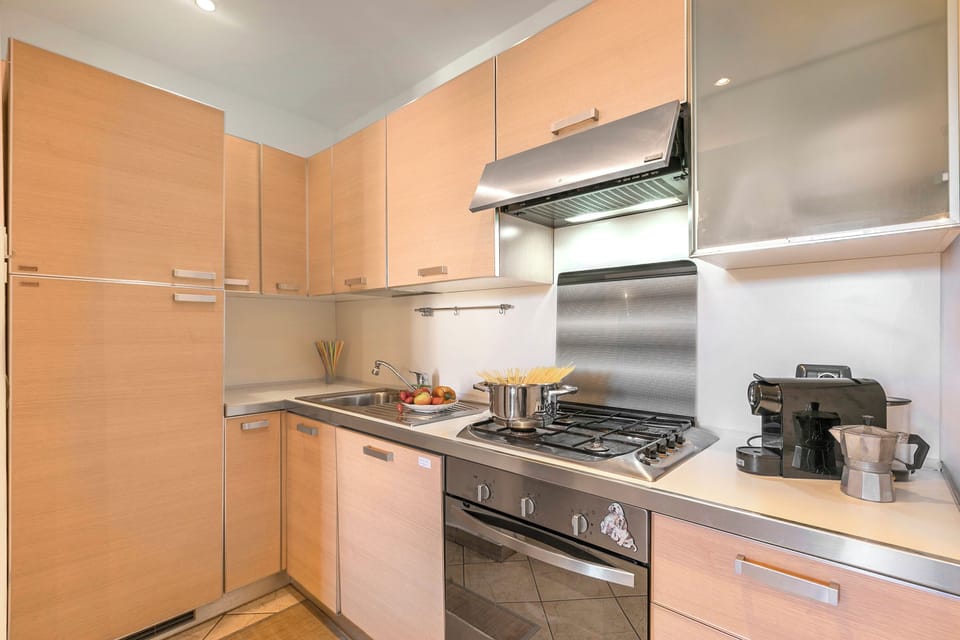 Family Apartment, Multiple Bedrooms (Domus 21 Near Alassio Beach) | Private kitchen | Oven, stovetop, dishwasher, coffee/tea maker