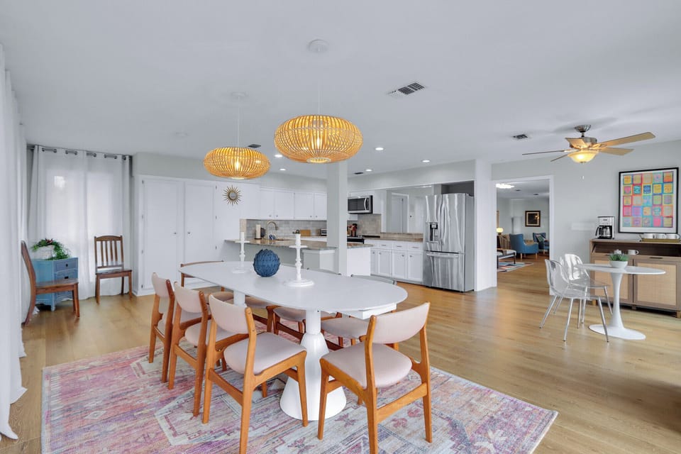 Bright open concept interior