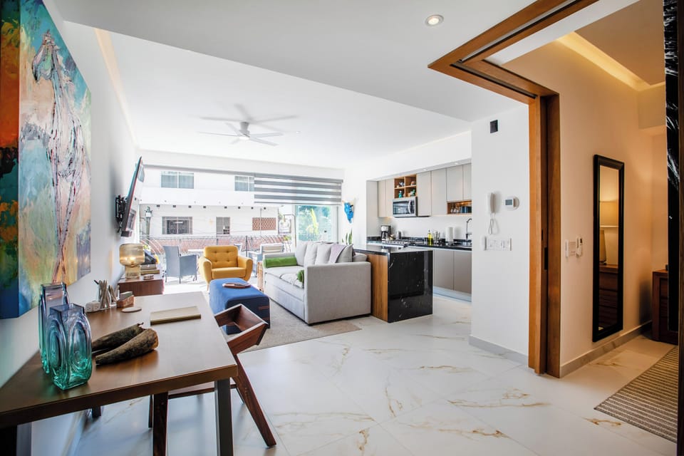 Spacious open-plan condo