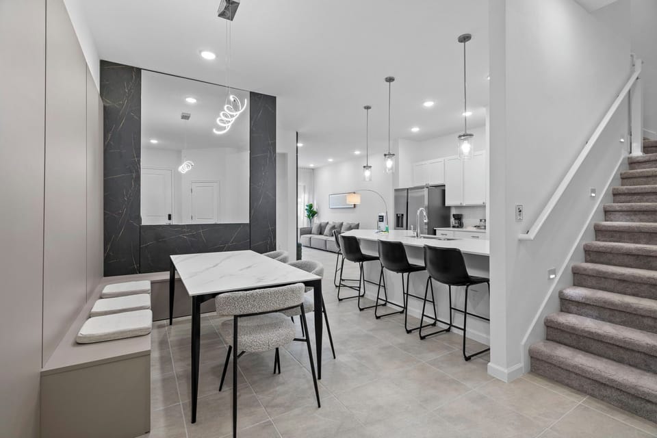 Kitchen and dining area