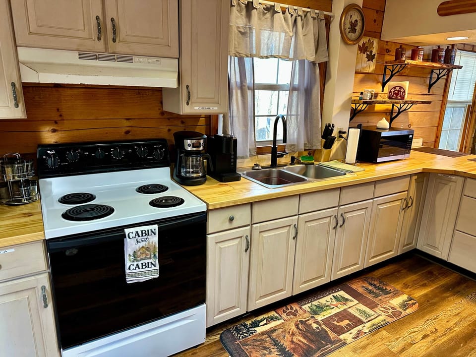 Kitchen area with Keurig and traditional coffee maker