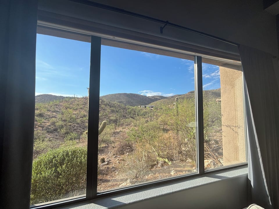 Master Bedroom view looking North.
