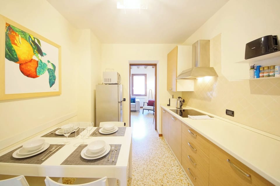 Apartment | Private kitchen | Fridge, microwave, stovetop, dishwasher