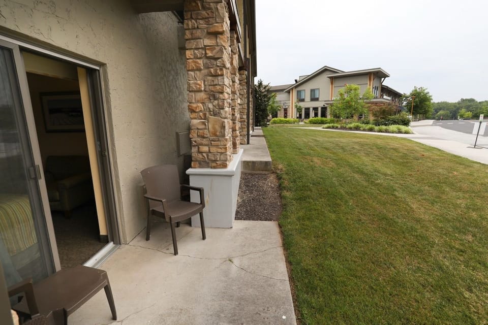 Relax outdoors with scenic views right from your own patio.