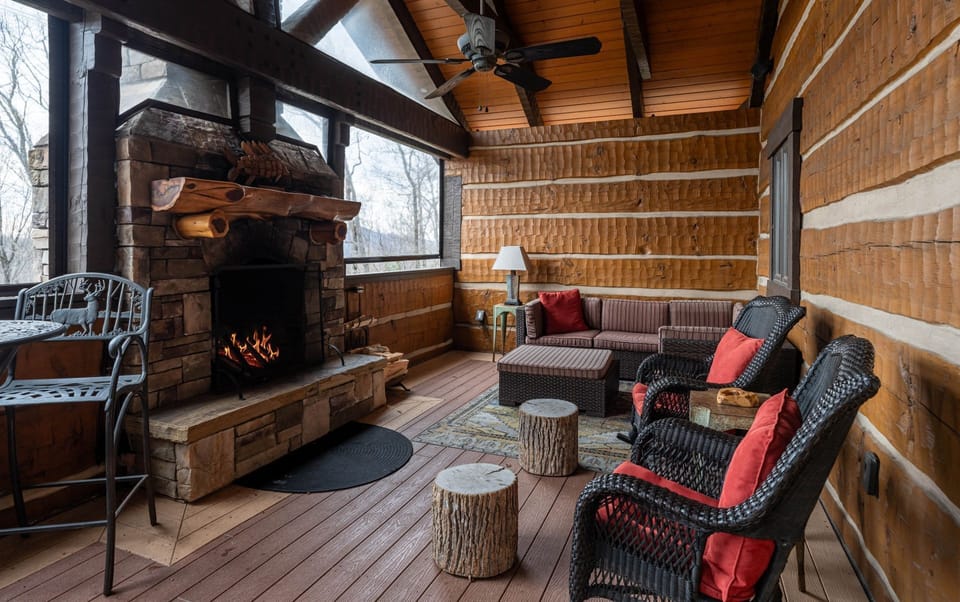 Outdoor Fireplace Room