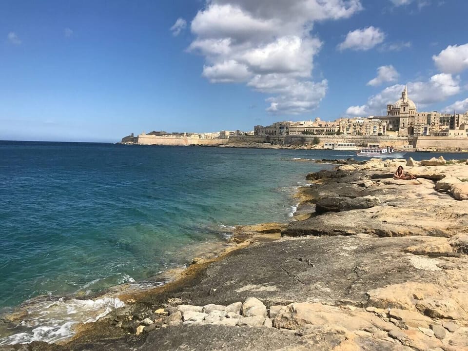 Manoel Island Beach - Valletta View (2)