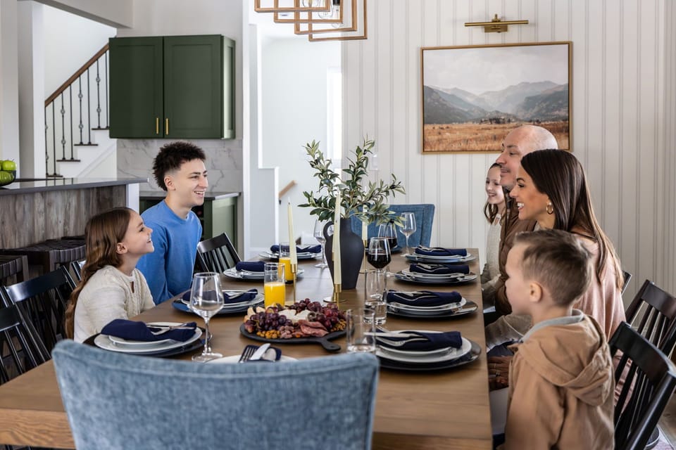 Gather around the table in our stylish and spacious dining area, perfect for family meals and celebrations.