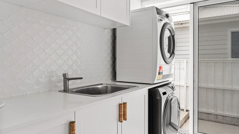 Modern laundry space making chores effortless
