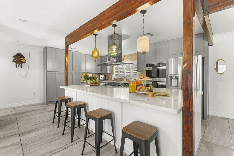 Kitchen: The perfect spot for morning coffee and casual conversation.