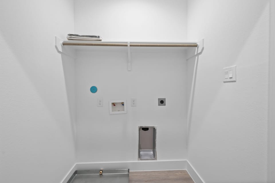 Washer and dryer are available. Not pictured.