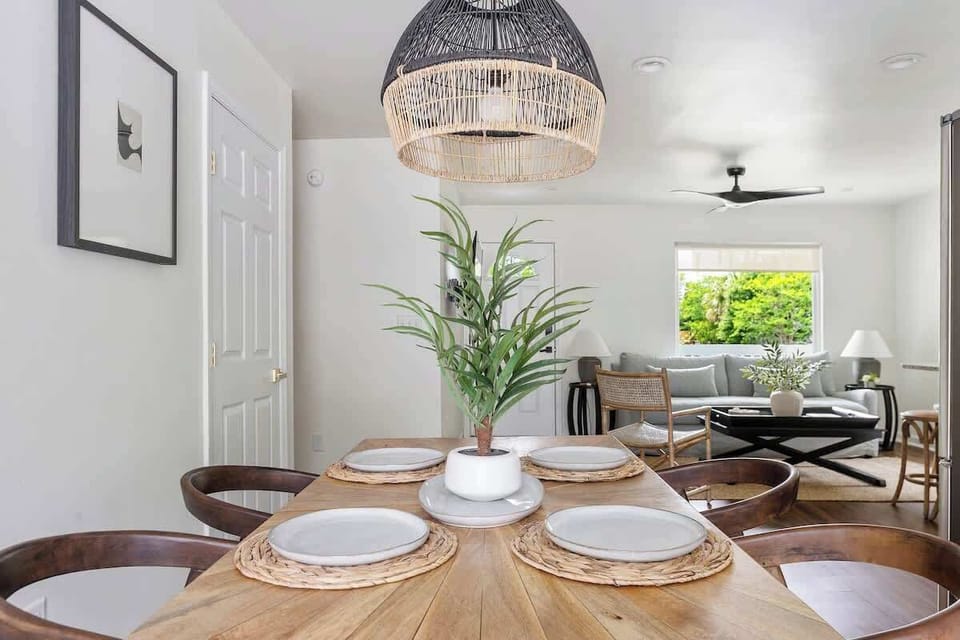 Dining table with seating