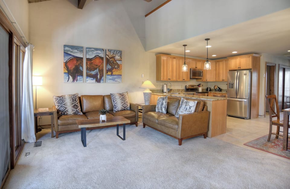 Living Area and Kitchen