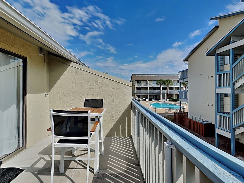 Large Balcony with Partial Gulf View
